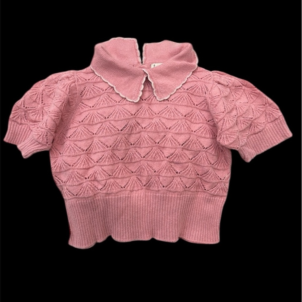 Misha & puff little girl knitted top sz 18-24 months